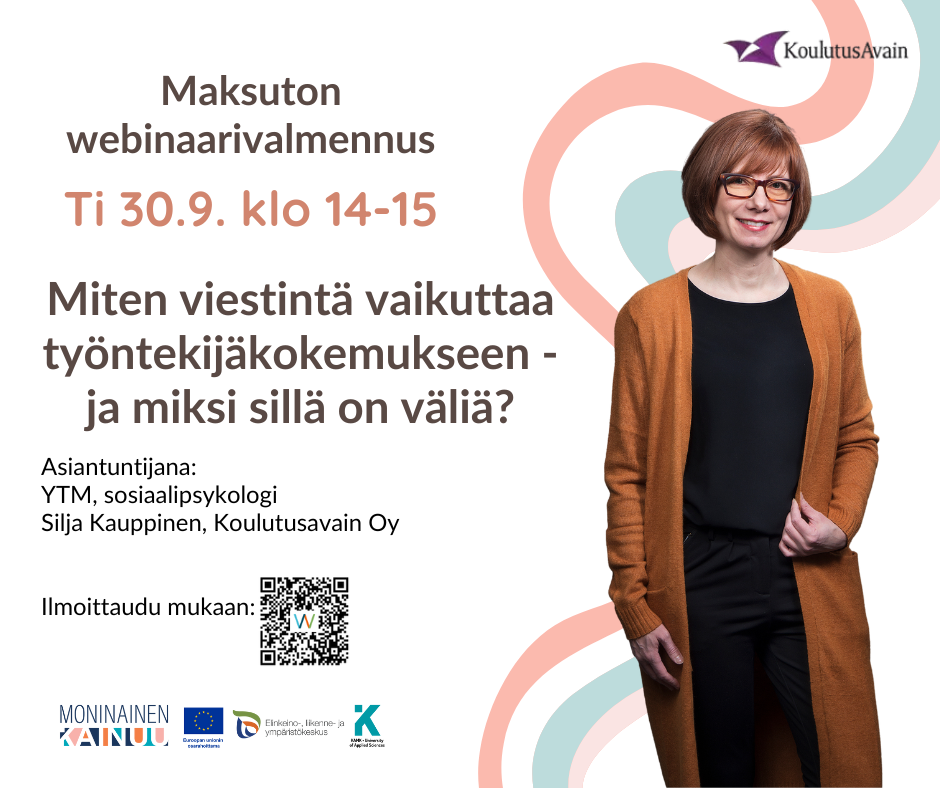 Miten viestintä vaikuttaa työntekijäkokemukseen – ja miksi sillä on väliä? -webinaarin mainoskuva.
