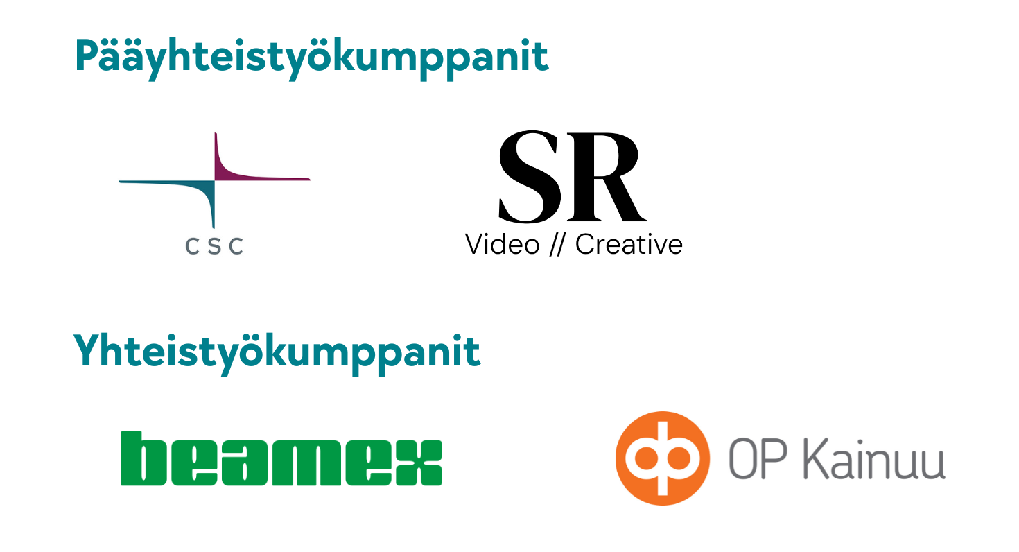 Pääyhteistyökumppanit: CSC, SR Visual Yhteistyökumppanit: Beamex, OP Kainuu